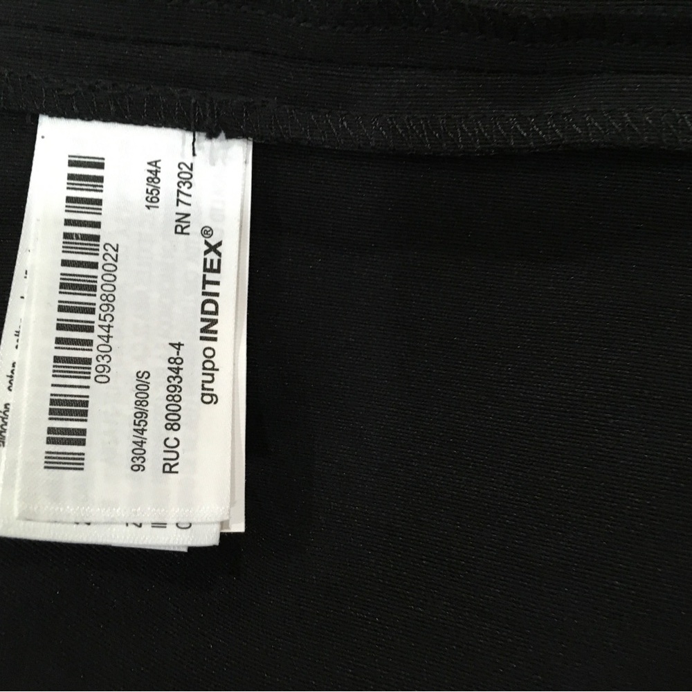 Zara Midi Dress Women’s S Black Cut Out One Shoulder Stretch New 9304/459 - Picture 12 of 12